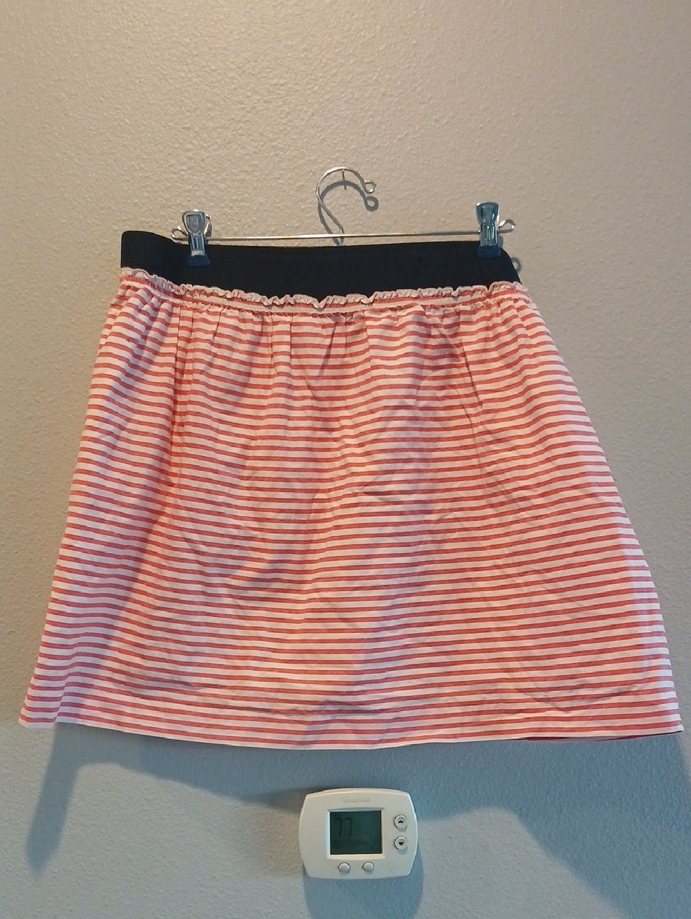 J. Crew Red White Blue Striped Mini Skirt 12 4th Of July Independence Day